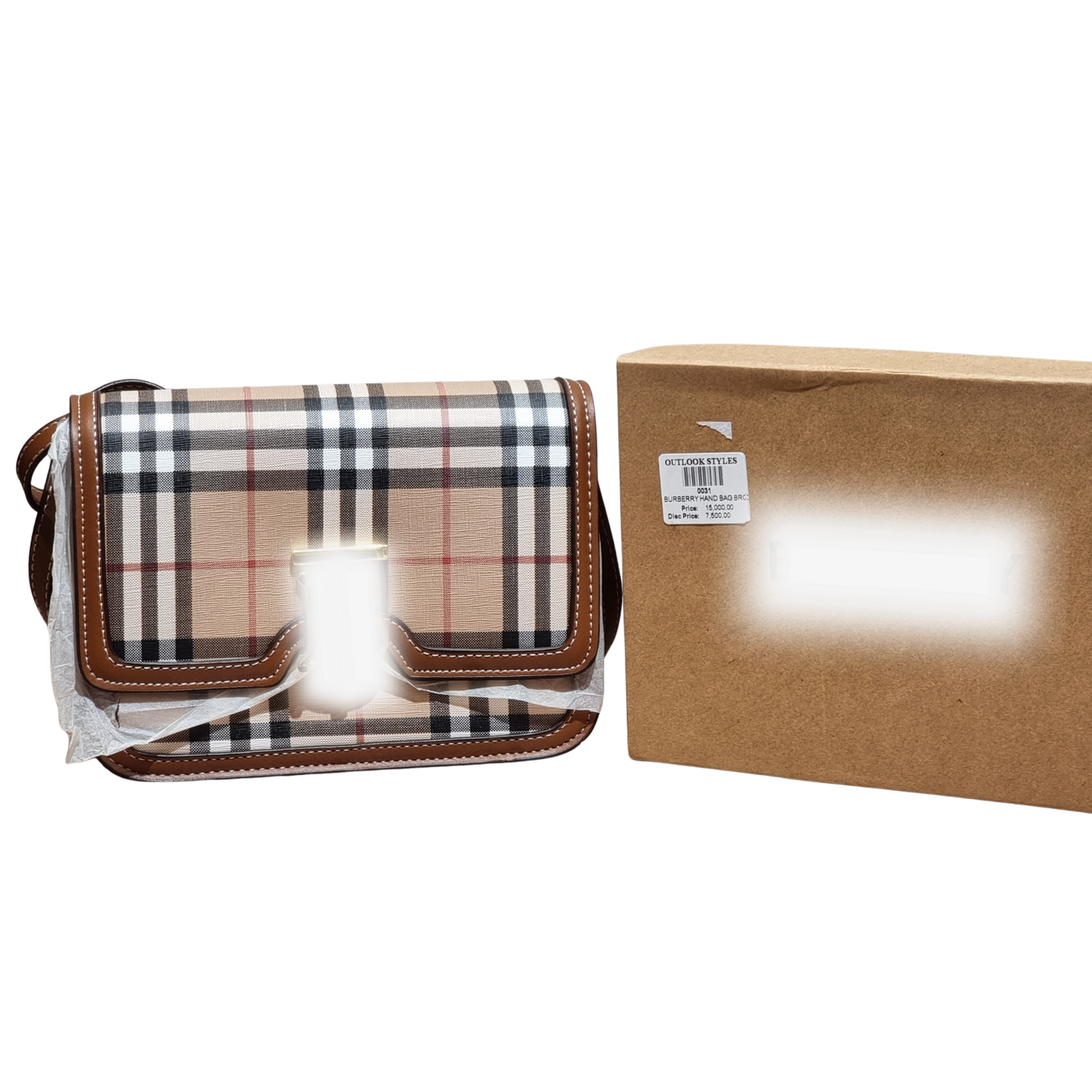 Timeless Plaid Leather Crossbody Ba