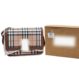 Timeless Plaid Leather Crossbody Ba