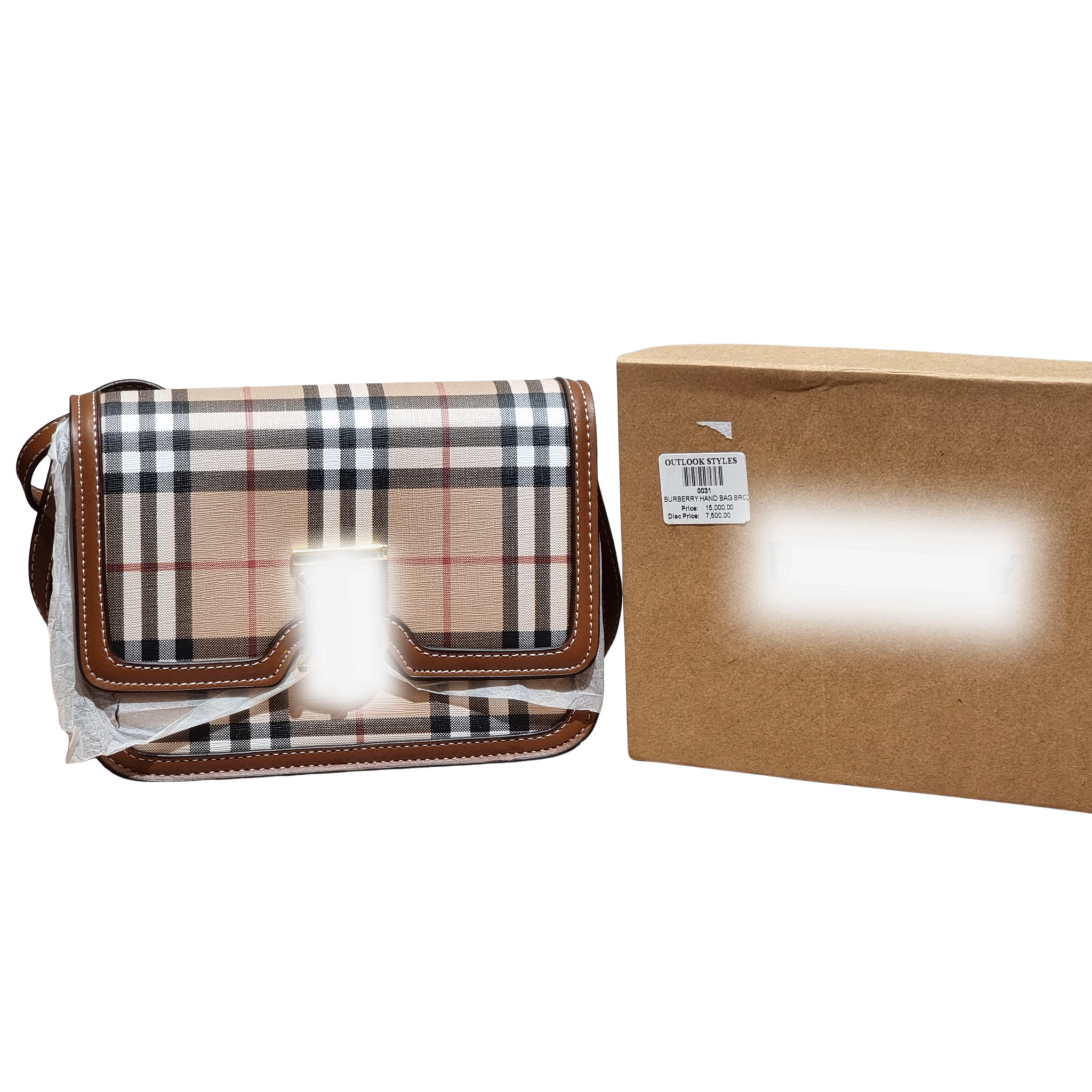 Timeless Plaid Leather Crossbody Ba