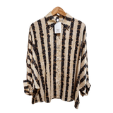 Vintage Floral Stripe Women's Shirt