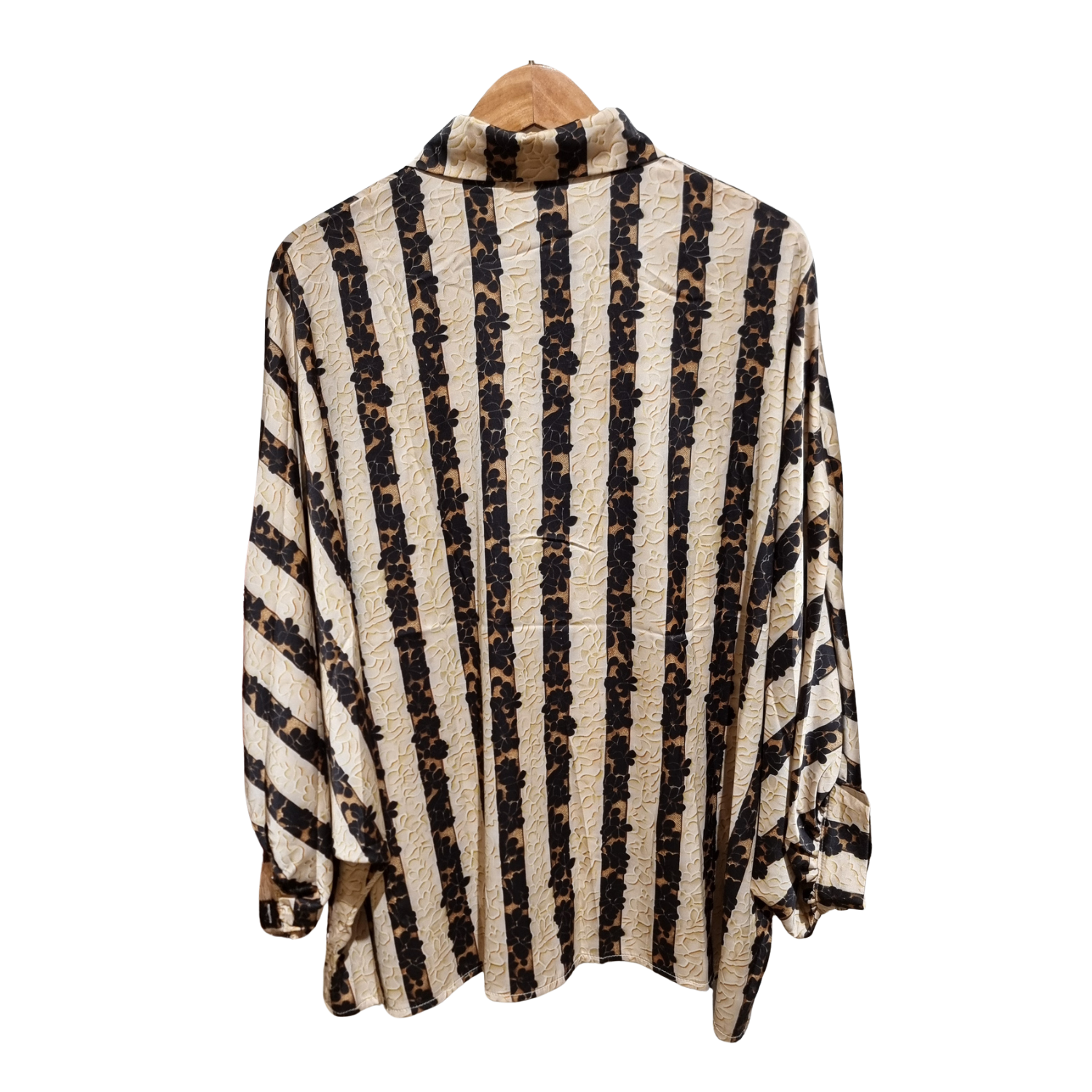 Vintage Floral Stripe Women's Shirt