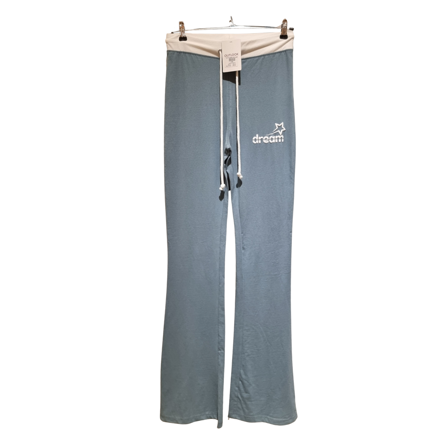 "Dream" Flare Sweatpants – Dusty Blue