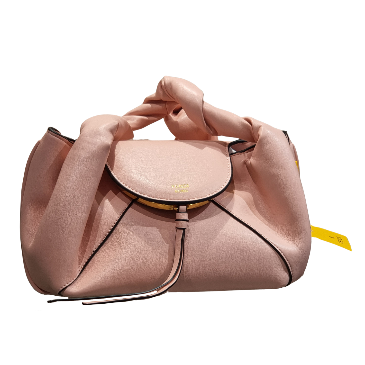 Fendi Soft Leather Knotted Handle Bag – Baby Pink