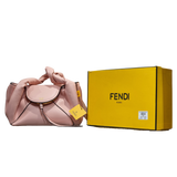 Fendi Soft Leather Knotted Handle Bag – Baby Pink
