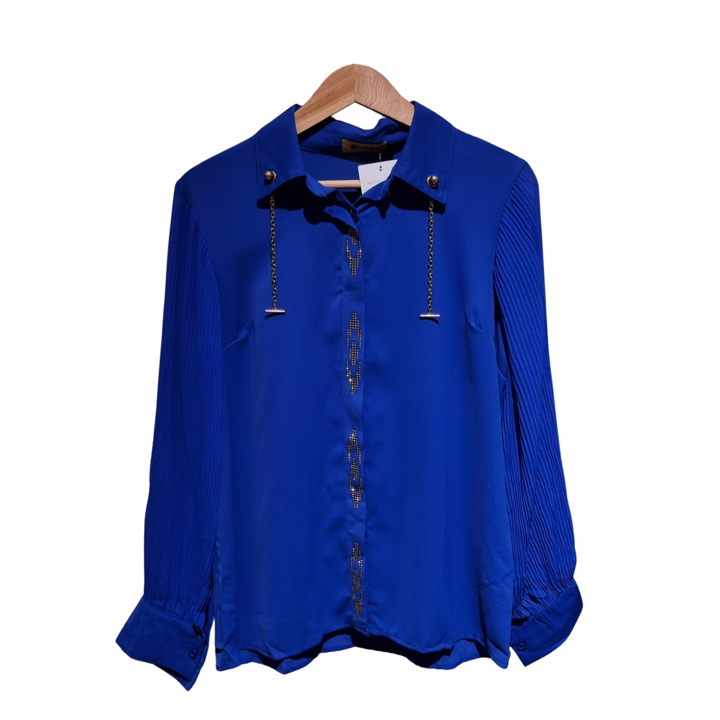 Sapphire Grace Embellished Blouse (U0264)