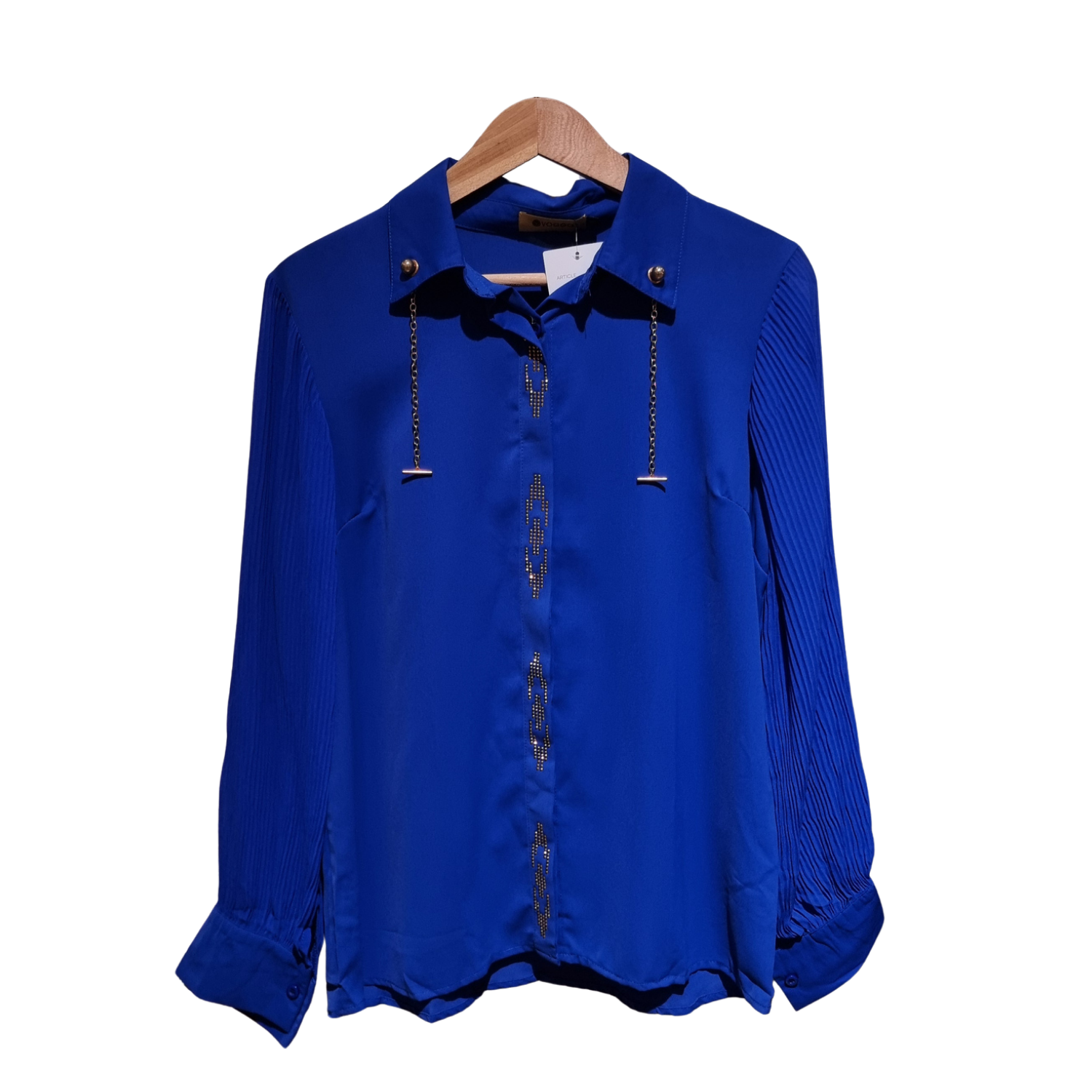 Sapphire Grace Embellished Blouse (U0264)