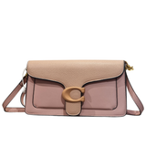 Coach Tabby Messenger Bag in Pink Pebble Leather with Tonal Hardware