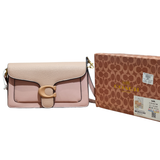 Coach Tabby Messenger Bag in Pink Pebble Leather with Tonal Hardware