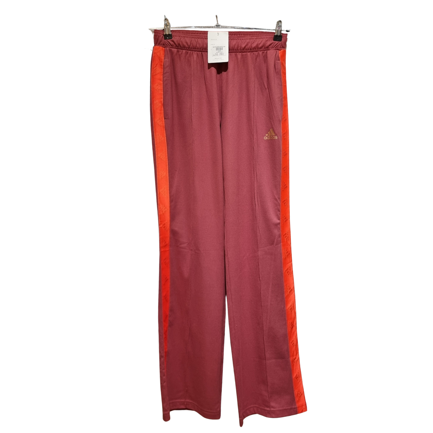 Sport Lifestyle Track Pants – Maroon & Solar Orange