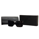 YSL Midnight Noir Oversized Square Fashion Sunglasses | Premium Hard Case & Gift Box Included
