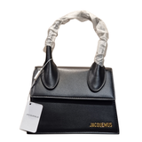 Jacquemus Le Chiquito Black Smooth Leather Mini Top Handle Bag