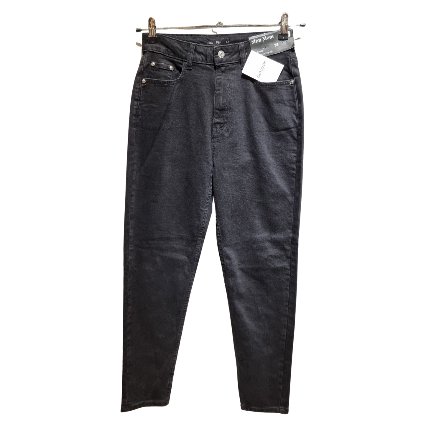 Faded Black Straight Jeans
