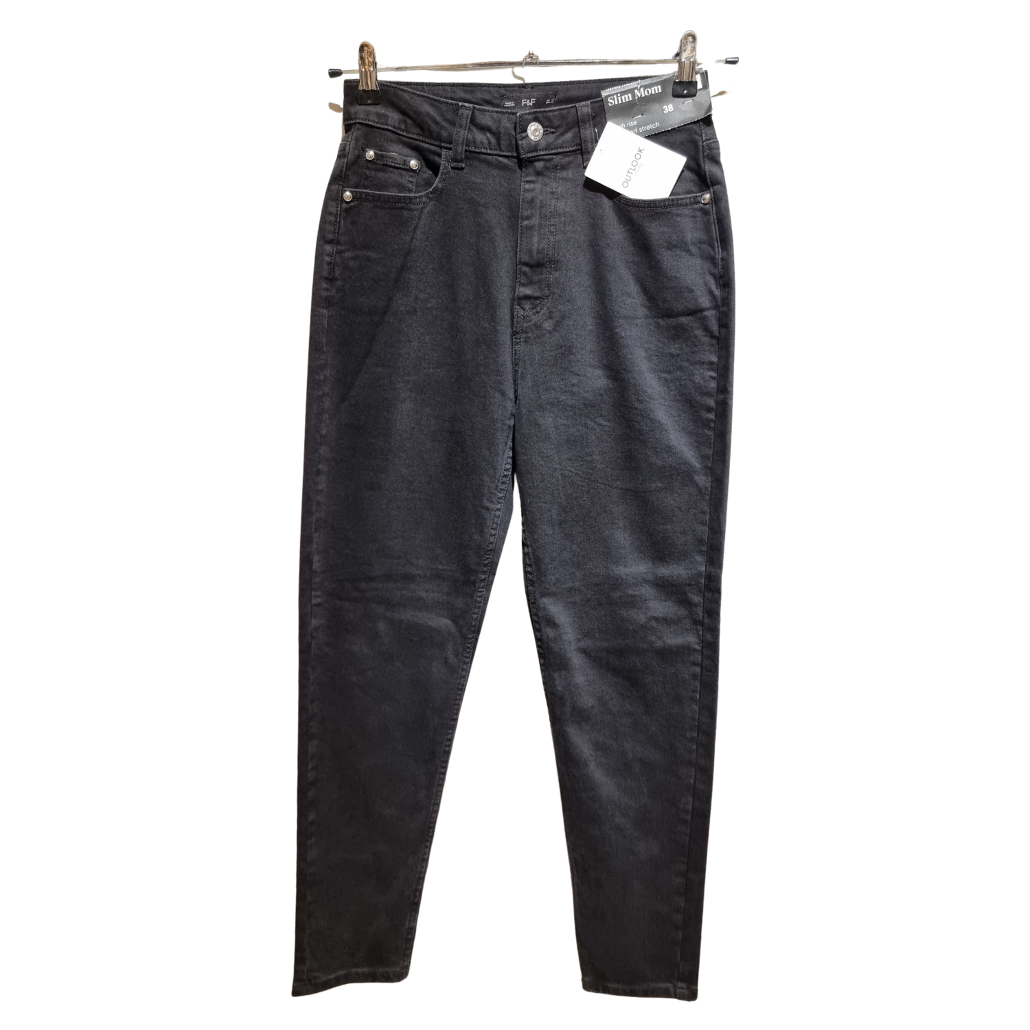 Faded Black Straight Jeans