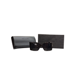 YSL Midnight Noir Oversized Square Fashion Sunglasses | Premium Hard Case & Gift Box Included