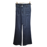Paneled Utility Straight-Leg Jeans – Deep Indigo