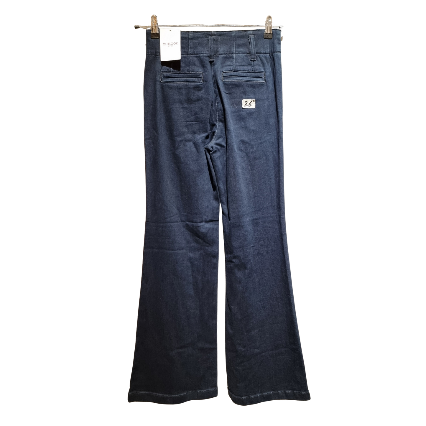Paneled Utility Straight-Leg Jeans – Deep Indigo