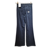 Paneled Utility Straight-Leg Jeans – Deep Indigo