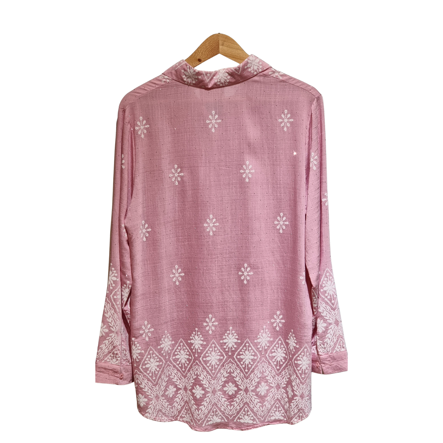 Elegant Printed Lawn Shirt for Women – Summer Casual Kurti (Pink & Green) U(0312)
