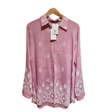 Elegant Printed Lawn Shirt for Women – Summer Casual Kurti (Pink & Green) U(0312)