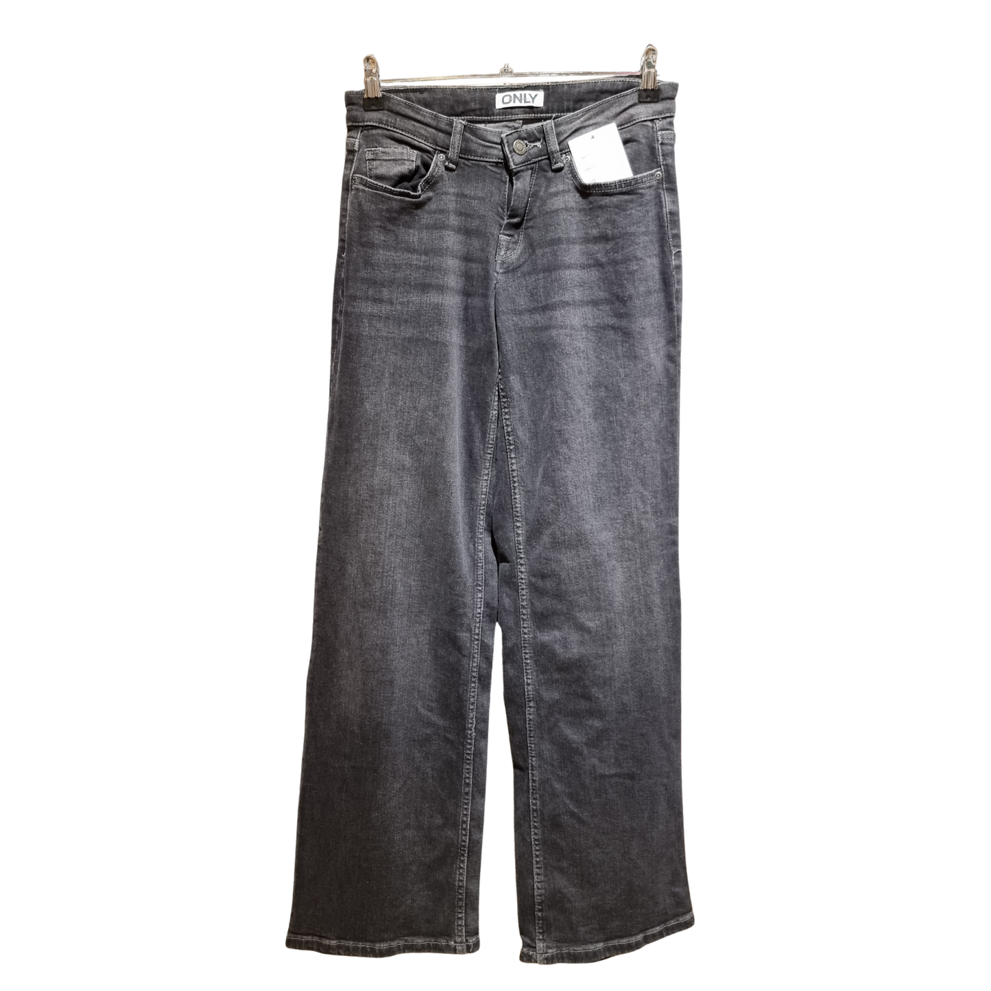 High-Rise Wide-Leg Jeans – Vintage Sand-Wash Blue