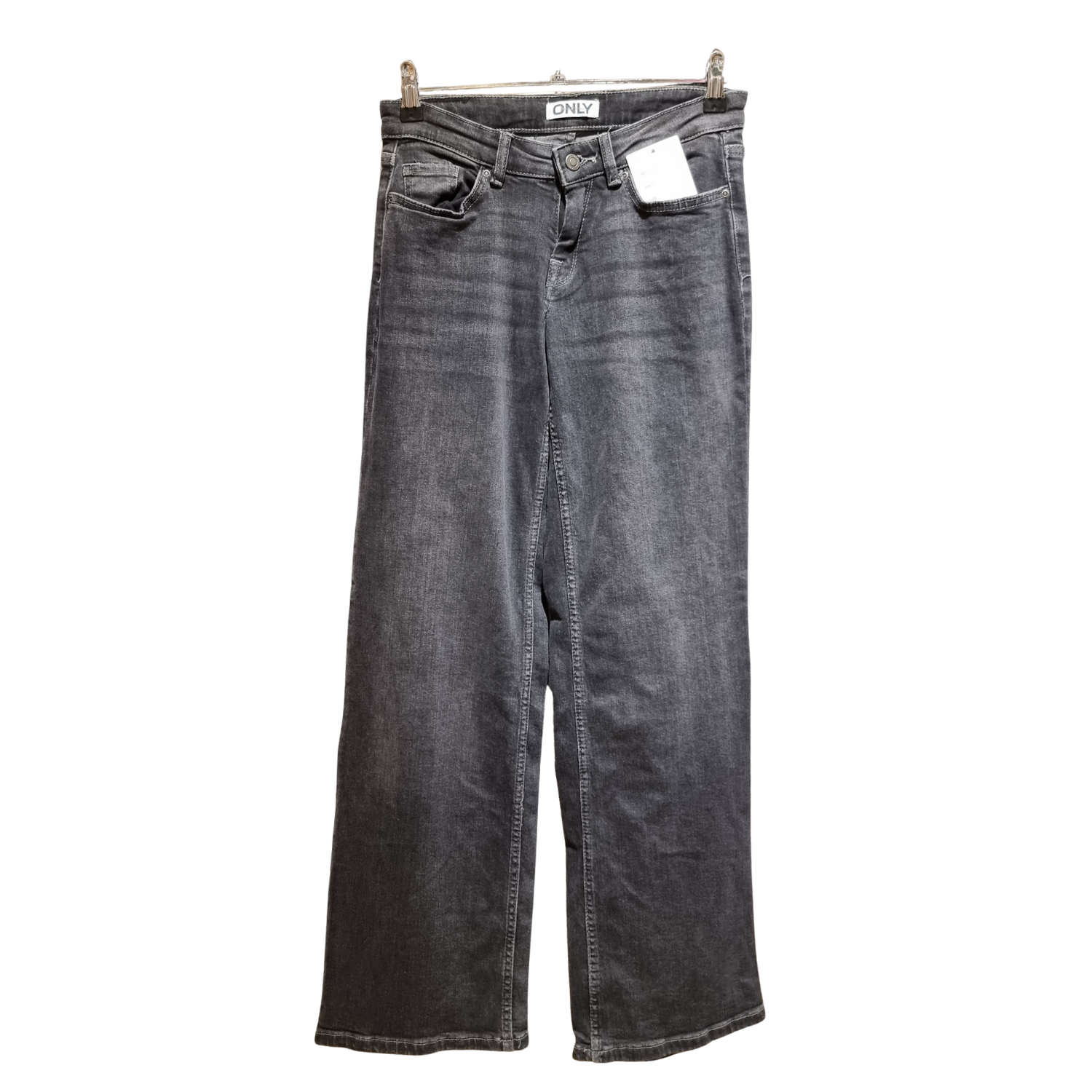 High-Rise Wide-Leg Jeans – Vintage Sand-Wash Blue