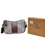 Coach Cary Shoulder Bag in Signature Leather with Brass Hardware
