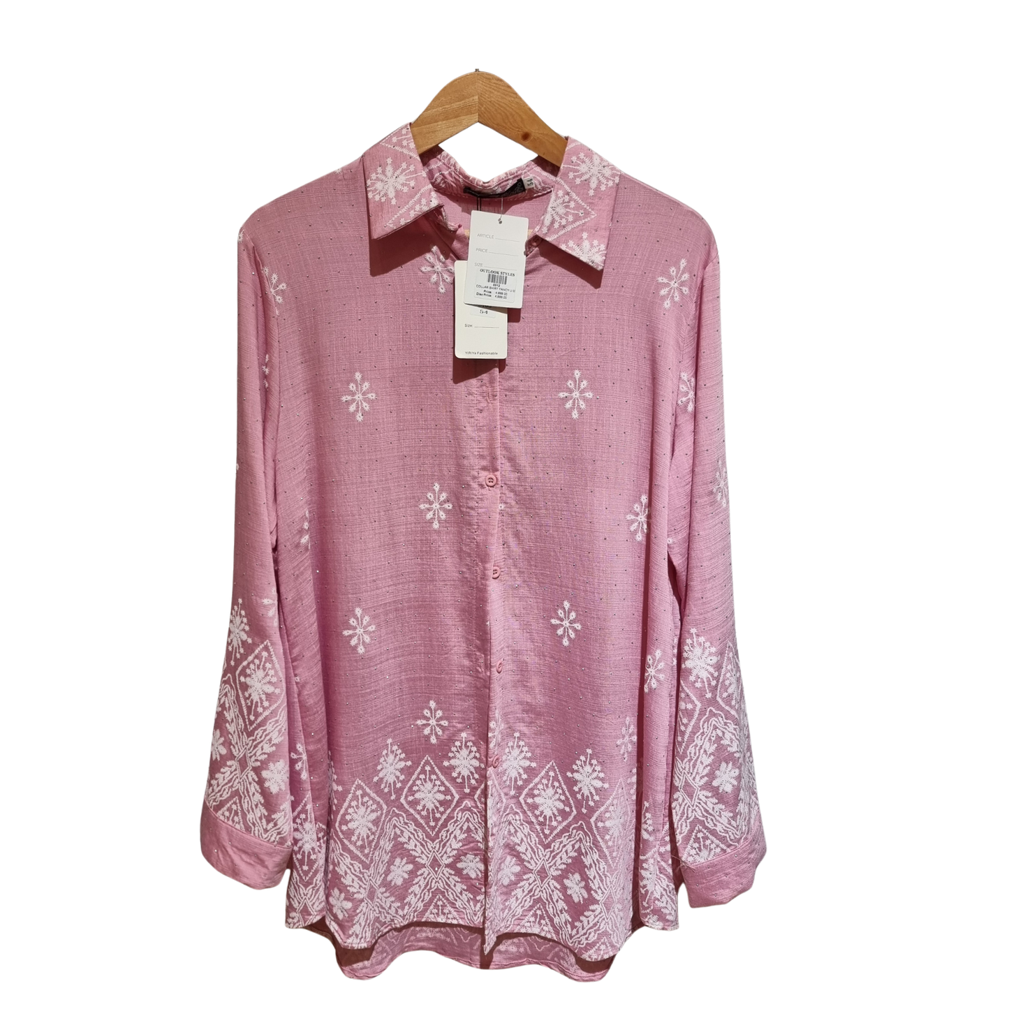 light pink and white top