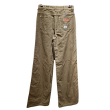 High-Rise Wide-Leg Trousers – Earthy Olive