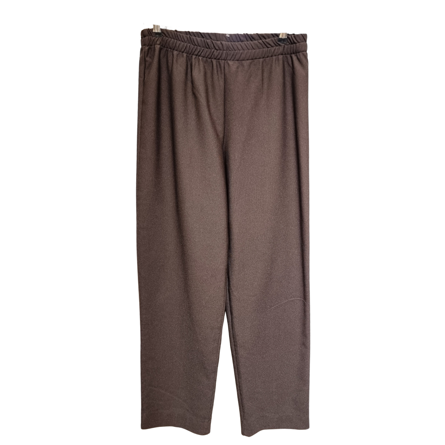 Classic High-Waisted Trousers – Dark Cocoa