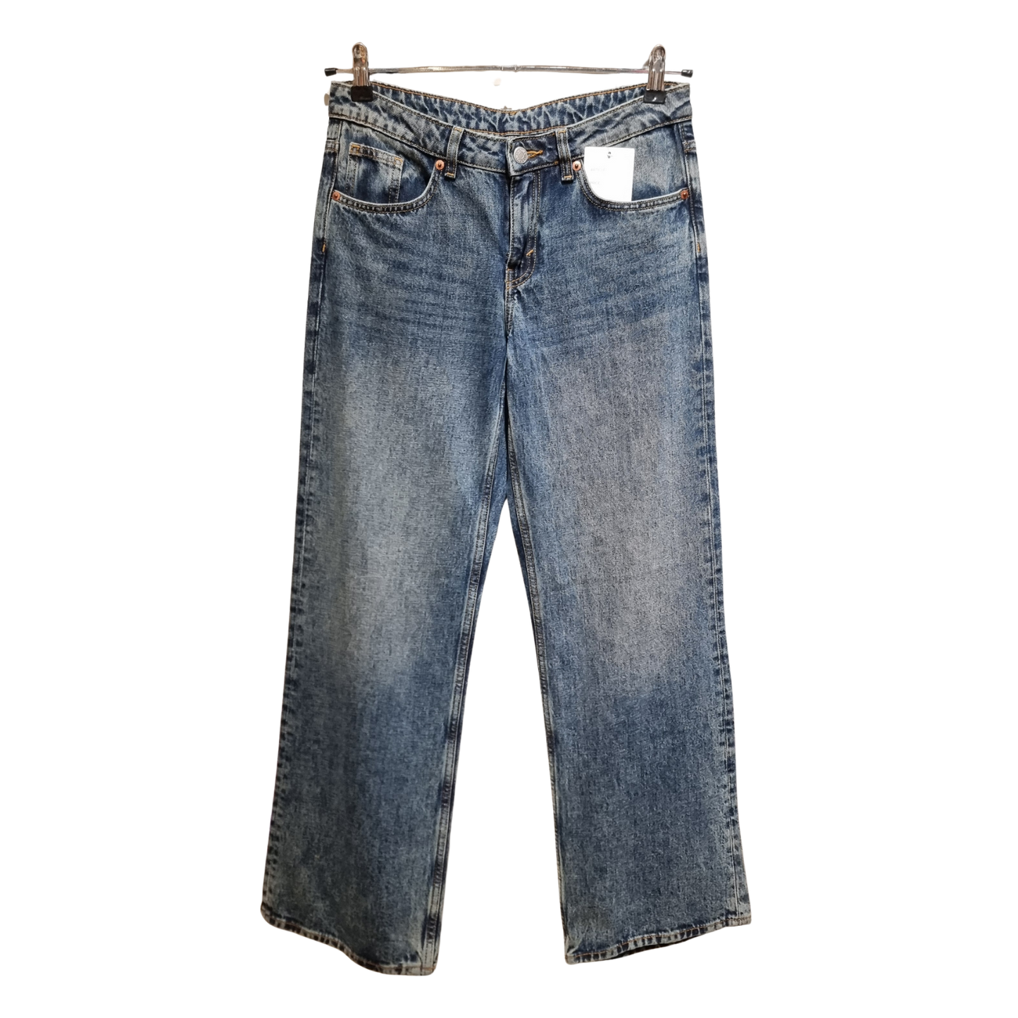 High-Rise Wide-Leg Jeans – Vintage Acid Wash