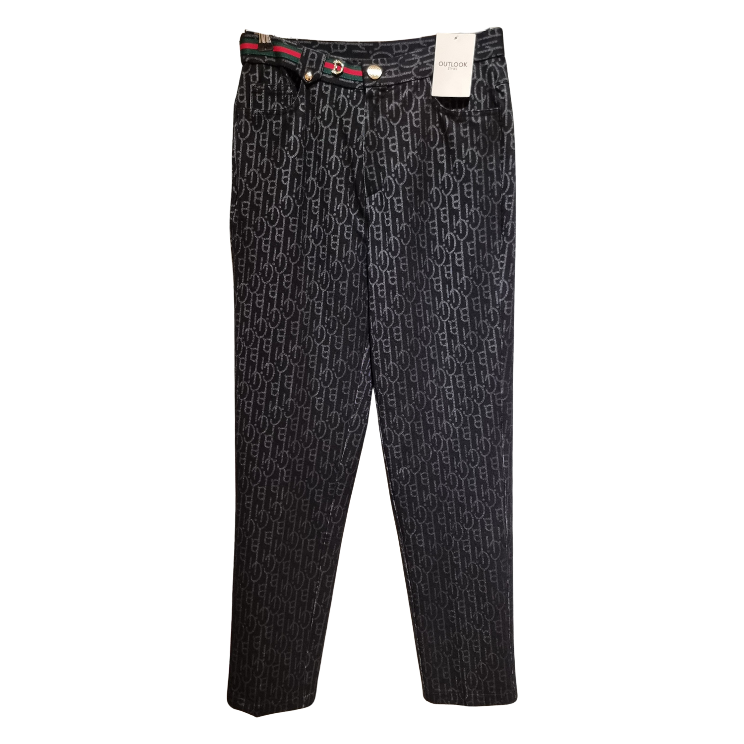 Black Designer Pants – Luxury Slim Fit Women's Trousers A&U(0248)