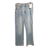 High-Rise Straight Jeans – Light Indigo Wash