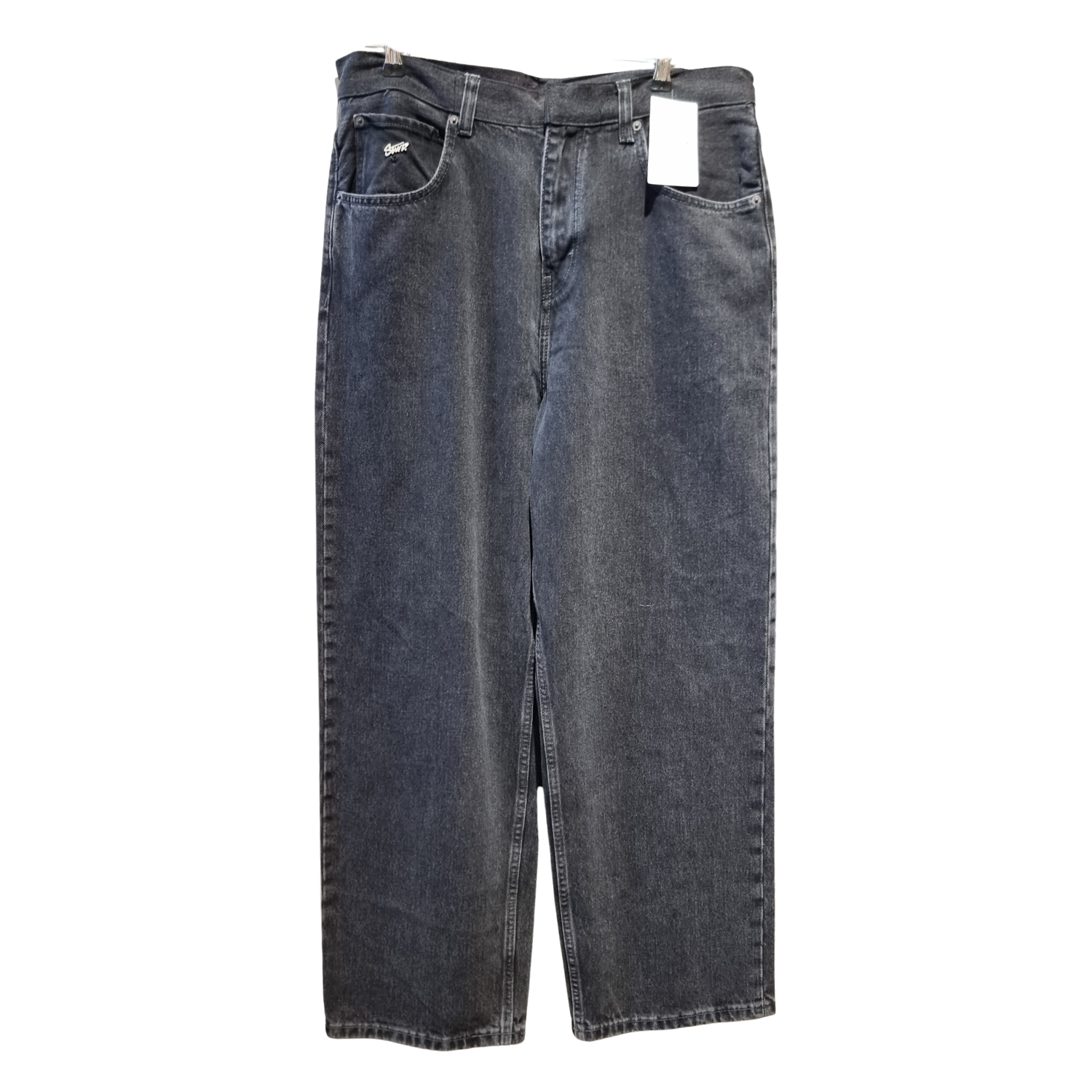 Relaxed Straight Jeans – Graphite Fade Wash