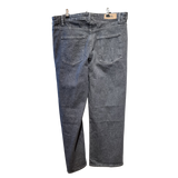 High-Rise Relaxed Jeans – Smoked Charcoal Wash