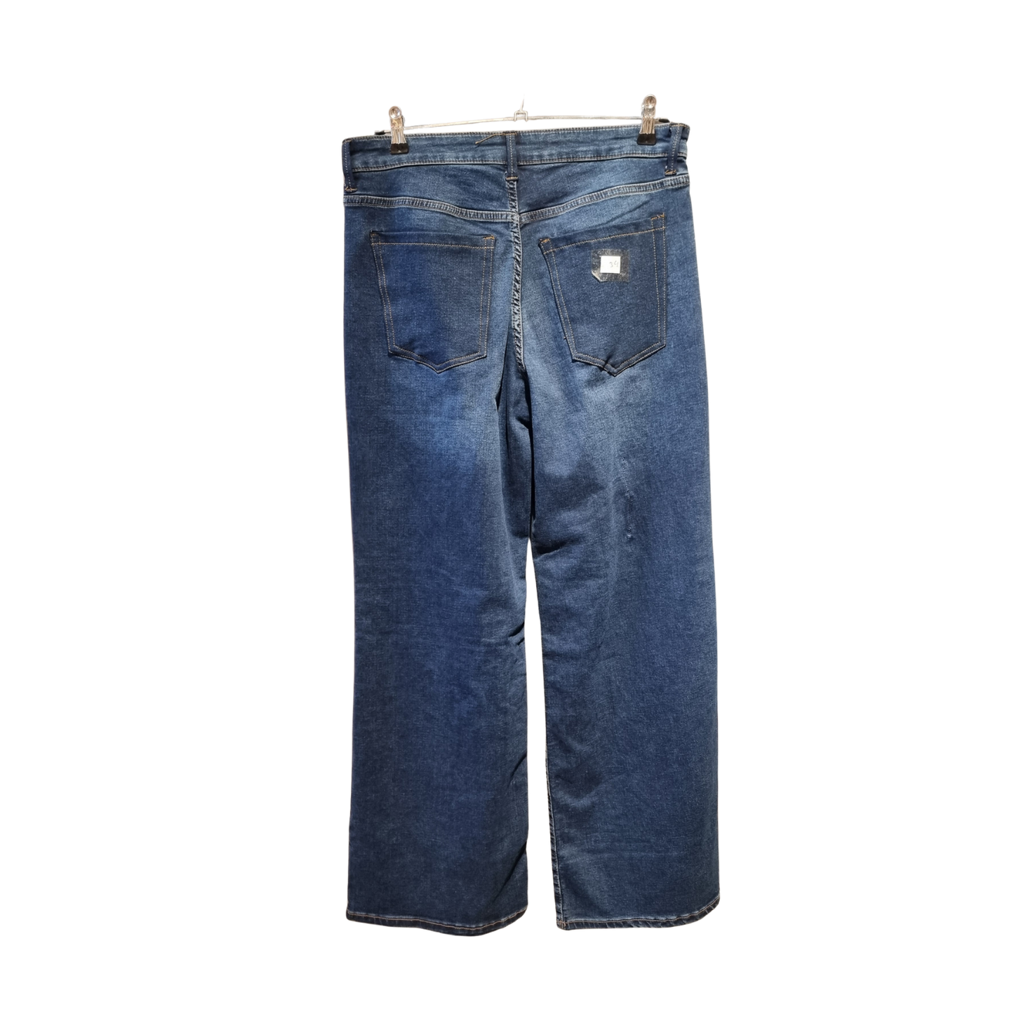 Wide-Leg Jeans – Deep Azure Wash