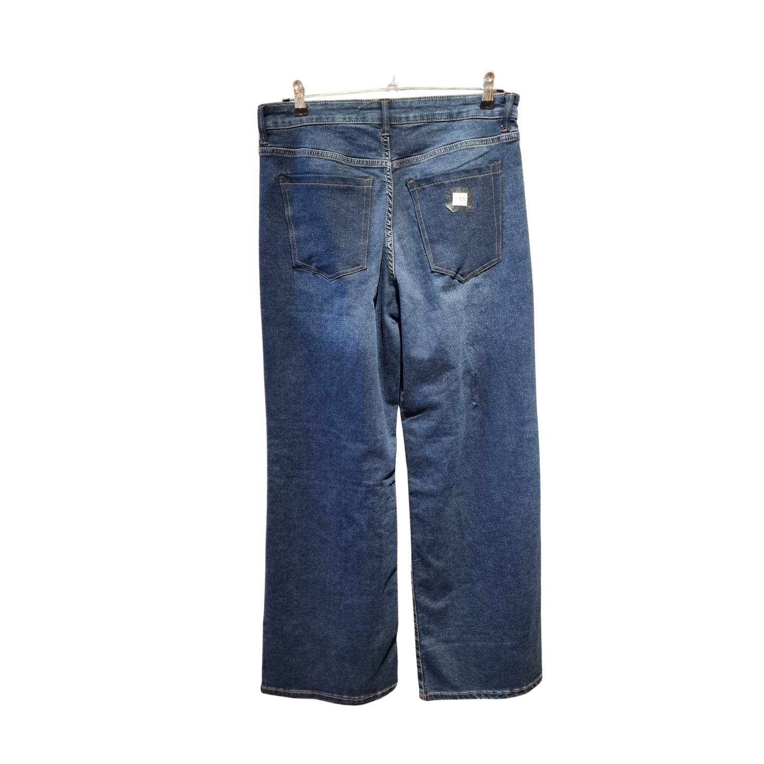 Wide-Leg Jeans – Deep Azure Wash