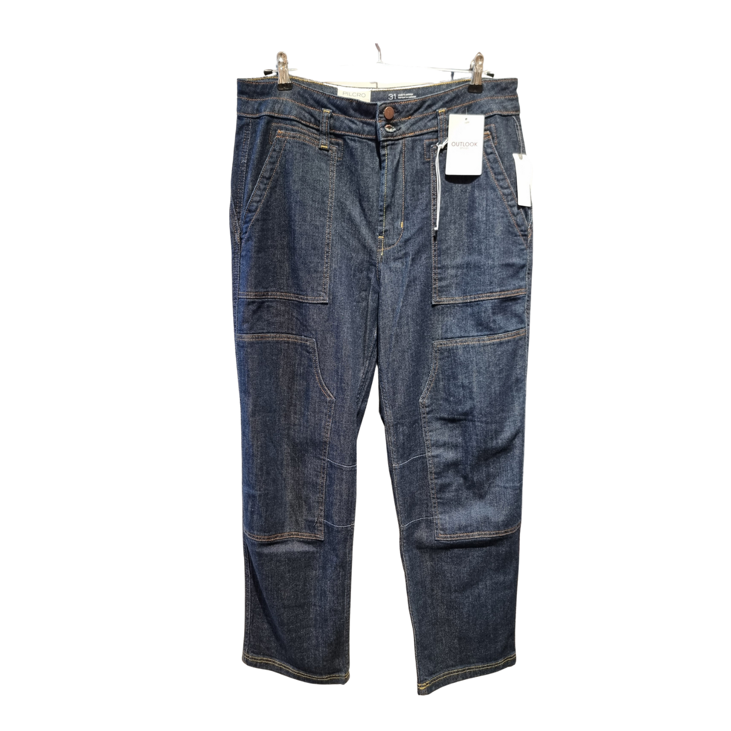 Wide-Leg Jeans – Charcoal Fade Wash