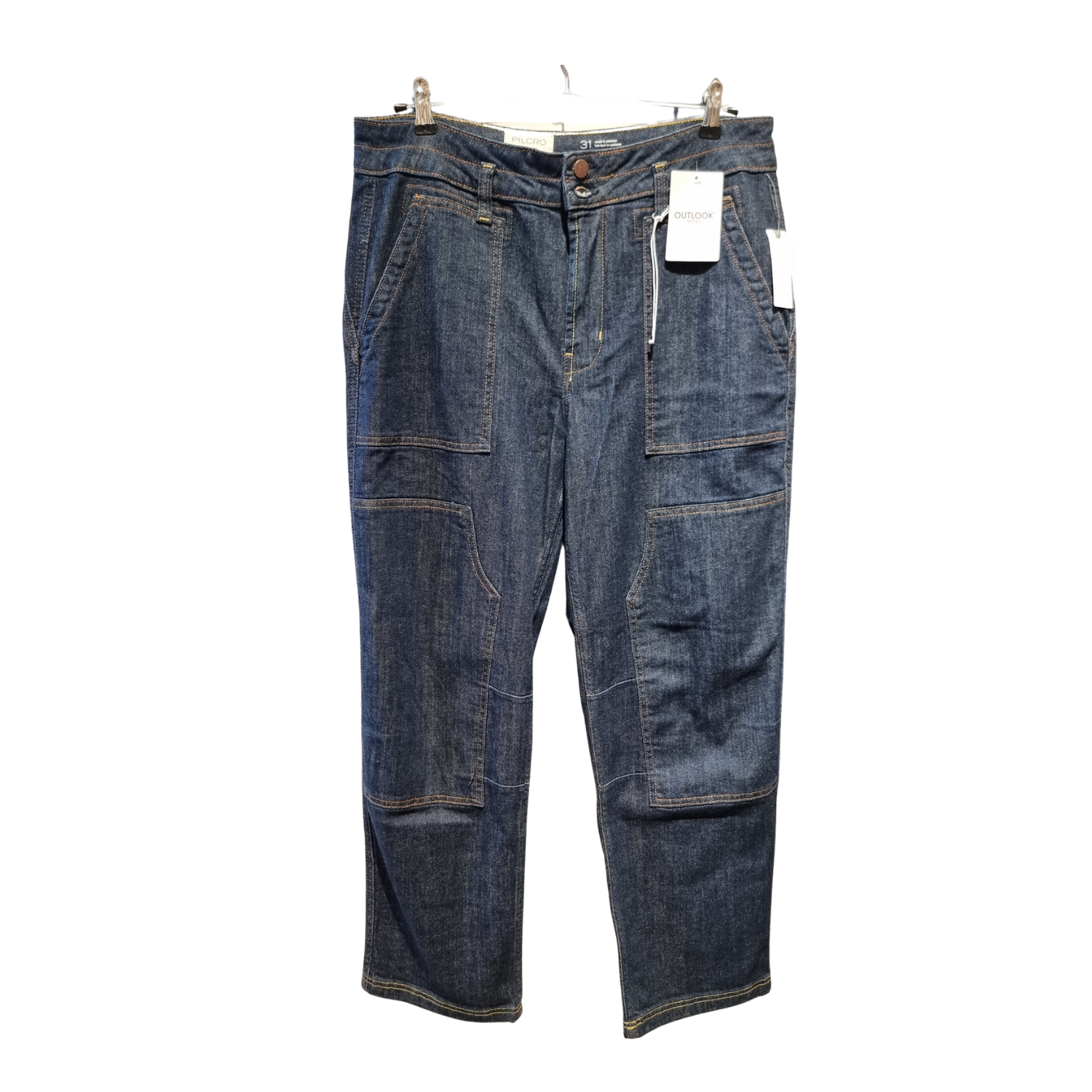 Wide-Leg Jeans – Charcoal Fade Wash