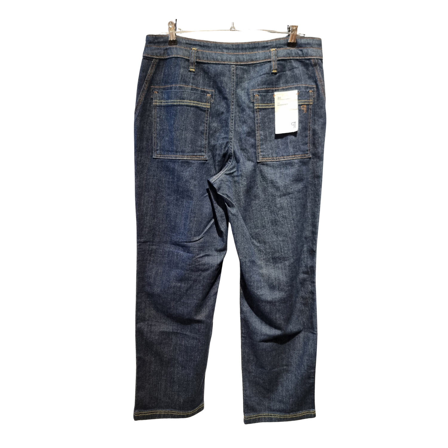 Wide-Leg Jeans – Charcoal Fade Wash