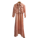 Blush Grace Zip-Front Maxi Dress (U0252)