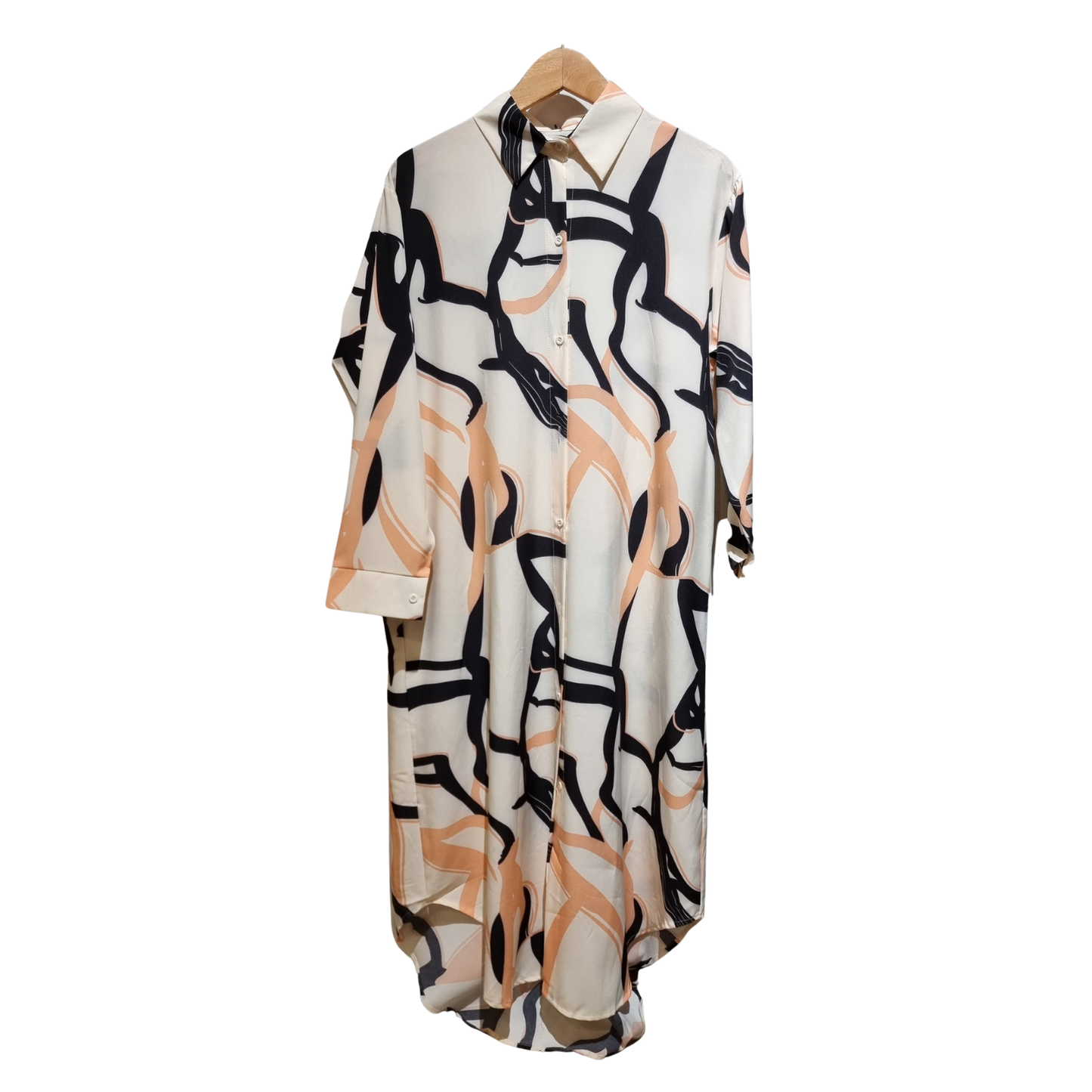 stripped pattern long dress