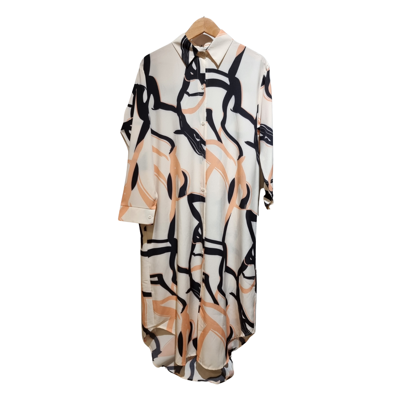 stripped pattern long dress