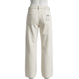 White Straight Fit Jeans