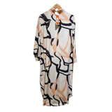stripped pattern long dress