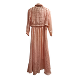 Blush Grace Zip-Front Maxi Dress (U0252)