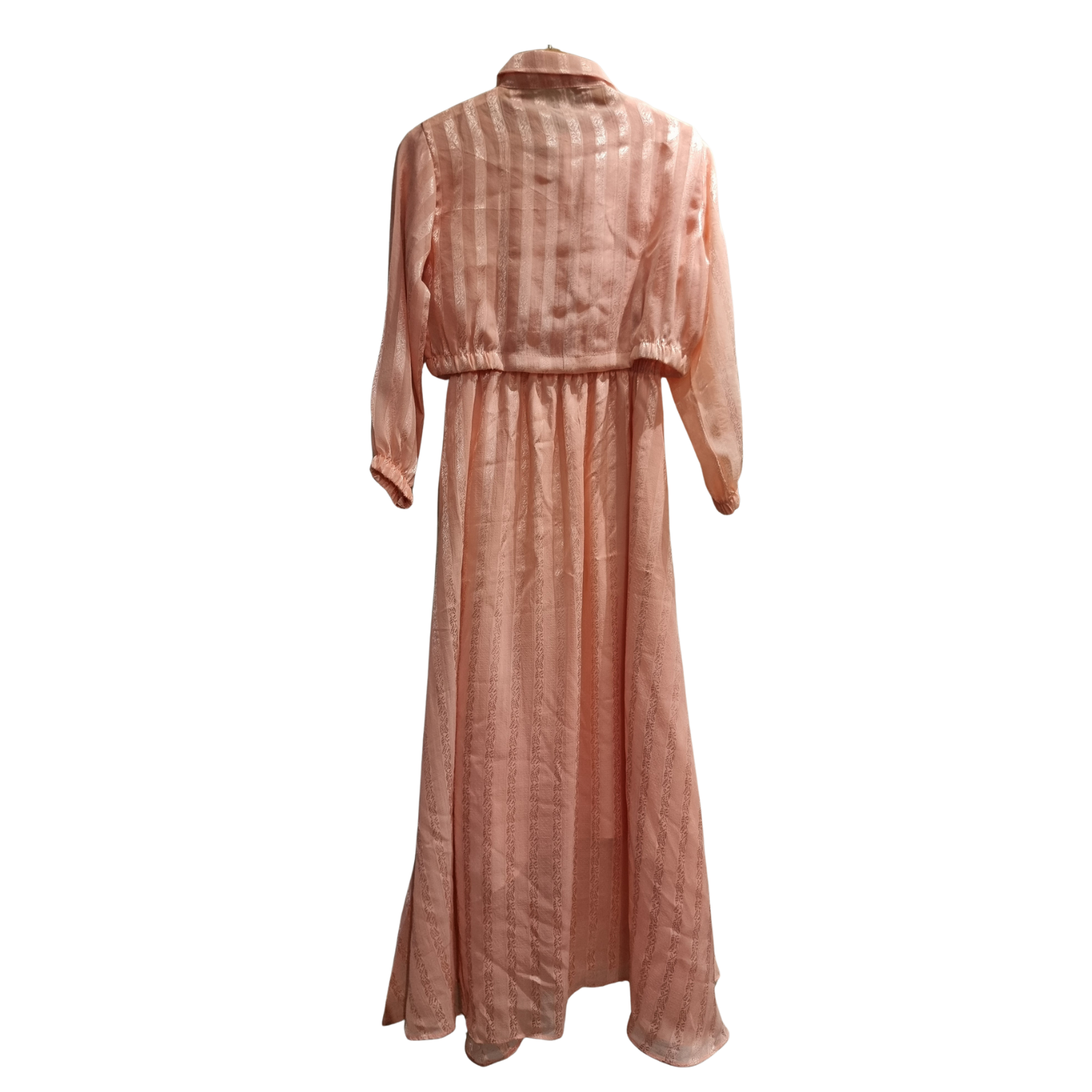 Blush Grace Zip-Front Maxi Dress (U0252)