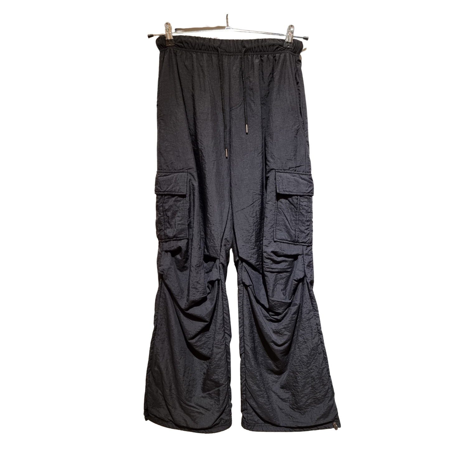 Women's Premium Cargo Wide-Leg Pants – Elastic Waist Casual Utility Trousers (3 Colors) U(0257)