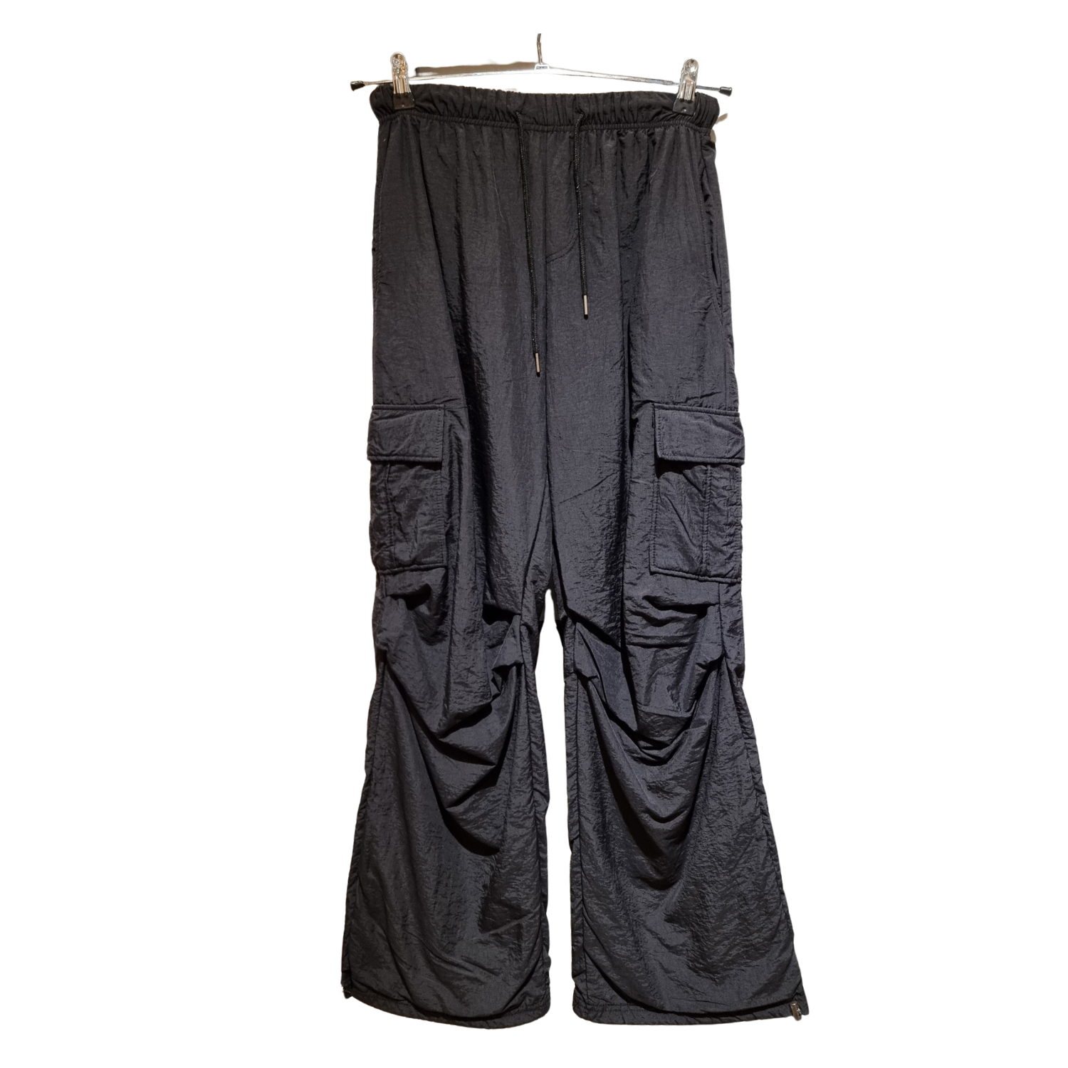 Women's Premium Cargo Wide-Leg Pants – Elastic Waist Casual Utility Trousers (3 Colors) U(0257)