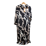 stripped pattern long dress
