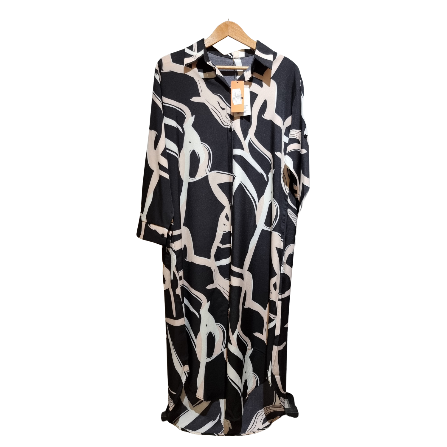 stripped pattern long dress